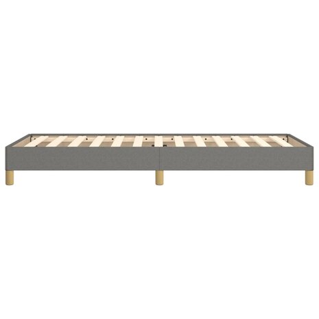 Bedframe stof donkergrijs 90x200 cm 6