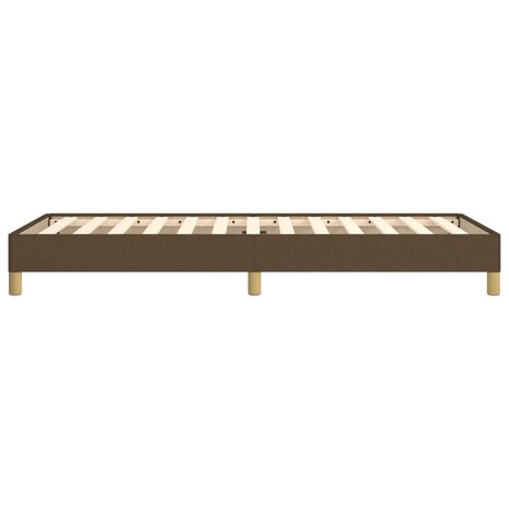 Bedframe stof donkerbruin 90x200 cm 6