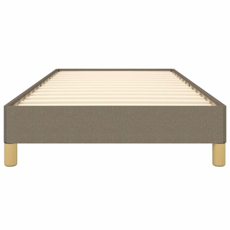 Bedframe stof taupe 90x200 cm 5