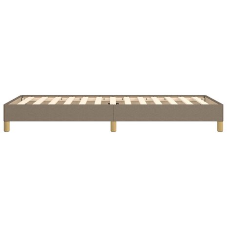 Bedframe stof taupe 90x200 cm 6