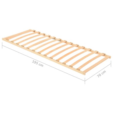 Lattenbodem met 13 latten 70x200 cm 7