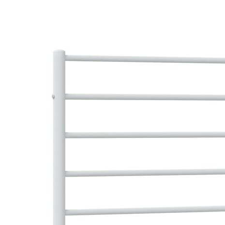 Bedframe met hoofd- en voeteneinde metaal wit 100x190 cm 9