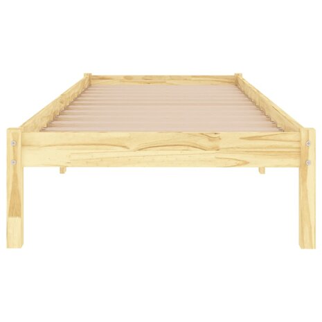 Bedframe massief hout 75x190 cm 4