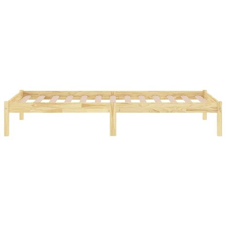 Bedframe massief hout 75x190 cm 5