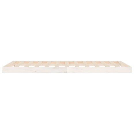 Bedframe massief grenenhout wit 90x190 cm 6