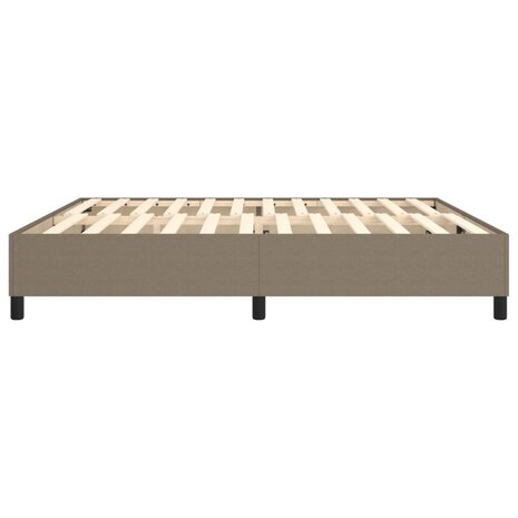 Boxspringframe stof taupe 200x200 cm 6