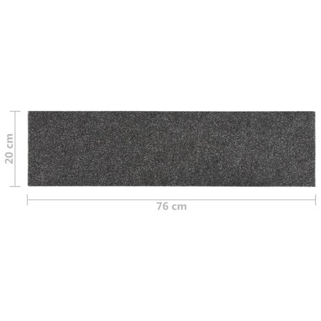 Trapmatten zelfklevend 15 st rechthoekig 76x20 cm antraciet 7