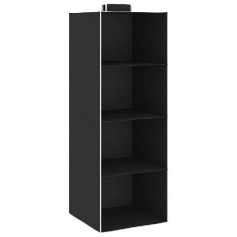 Kledingorganisers hangend 2 st met 4 schappen stof 2