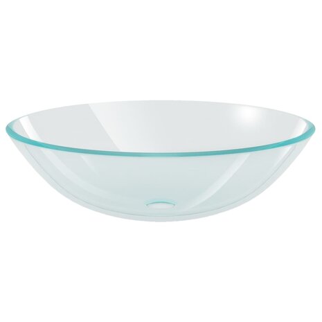 Wasbak gehard glas 42 cm transparant 2