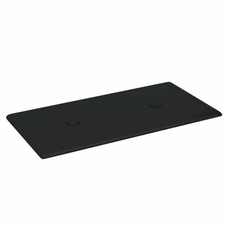 Wandpanelen 12 st 0,54 m² 30x15 cm kunstleer zwart 5