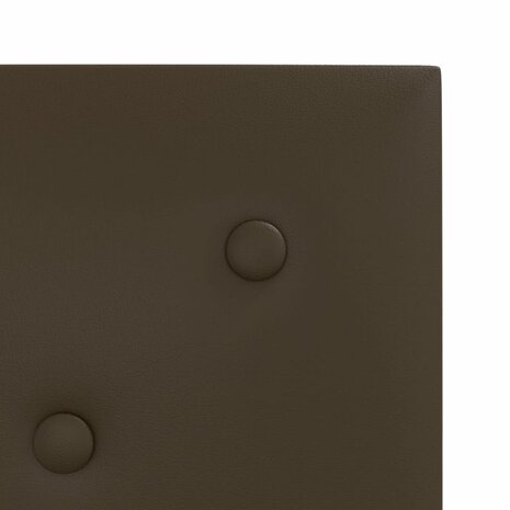 Wandpanelen 12 st 1,08 m² 30x30 cm kunstleer bruin 6