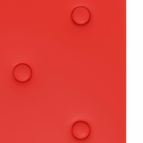 Wandpanelen 12 st 2,16 m² 60x30 cm kunstleer rood 6