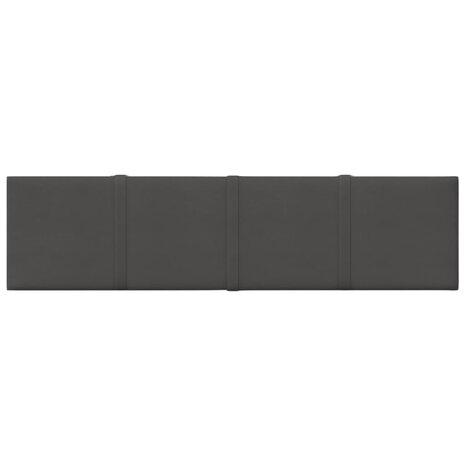 Wandpanelen 12 st 1,08 m² 60x15 cm stof donkergrijs 3