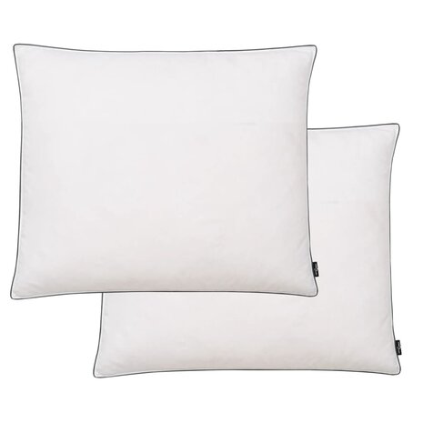Kussens 2 st zwaar 70x60 cm dons-/verenvulling wit 1