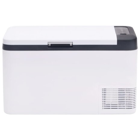 Koelbox met handvat 25 L PP & PE zwart en wit 3