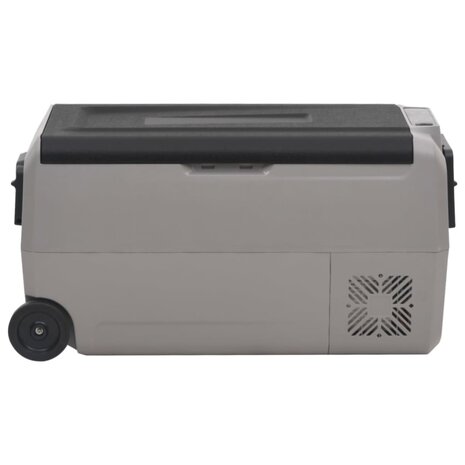 Koelbox met wielen en handvat 50 L polypropeen zwart en grijs 3