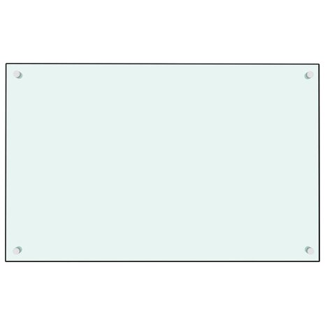  Spatscherm keuken 80x50 cm gehard glas wit 2