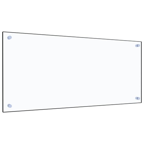 Spatscherm keuken 90x40 cm gehard glas transparant 1