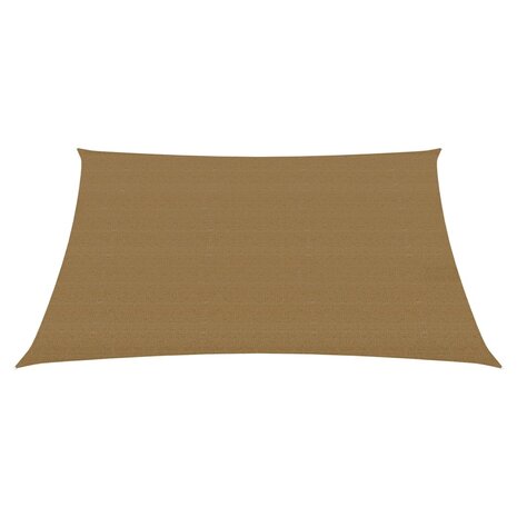 Zonnezeil 160 g/m² 2,5x2,5 m HDPE taupe 2