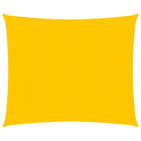 Zonnezeil 160 g/m² rechthoekig 2x2,5 m HDPE geel 1