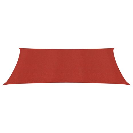 Zonnezeil 160 g/m² 2x3 m HDPE rood 2