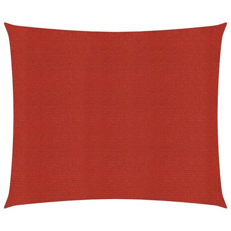 Zonnezeil 160 g/m² 2,5x3 m HDPE rood 1