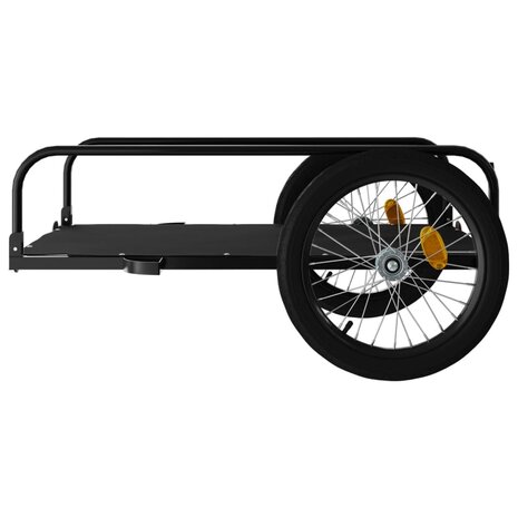 Fietstrailer 135x70x37 cm ijzer zwart 7