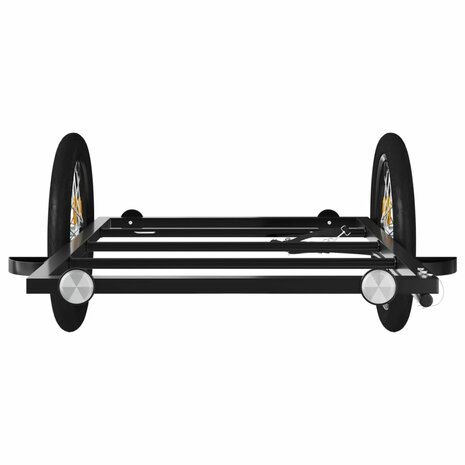 Fietstrailer 135x68x37 cm ijzer zwart 5