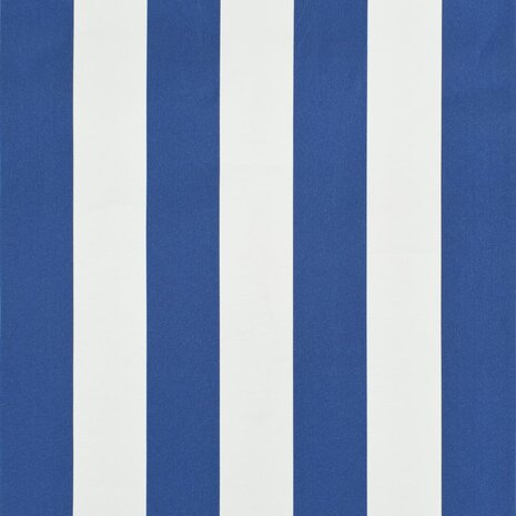 Luifel uittrekbaar 350x150 cm blauw en wit 6