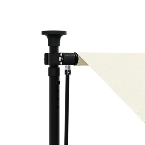 Luifel uittrekbaar 400x150 cm stof en staal crèmekleurig 8