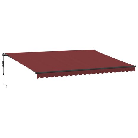 Luifel automatisch uittrekbaar 500x300 cm bordeauxrood 2