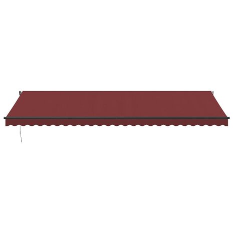 Luifel automatisch uittrekbaar 600x300 cm bordeauxrood 3