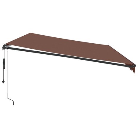 Luifel automatisch uittrekbaar 600x300 cm bruin 4