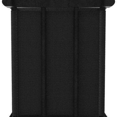 Kast met 6 vakken met boxen 103x30x72,5 cm stof zwart 5