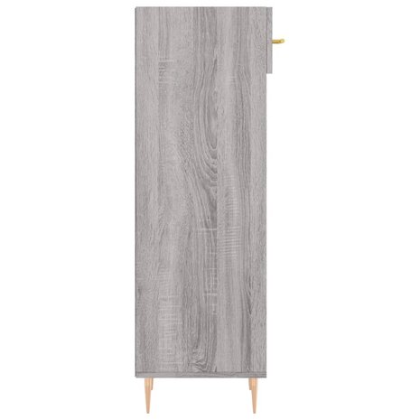 Schoenenkast 30x35x105 cm bewerkt hout grijs sonoma eikenkleur 7