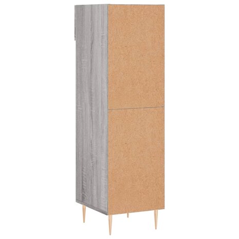 Schoenenkast 30x35x105 cm bewerkt hout grijs sonoma eikenkleur 8
