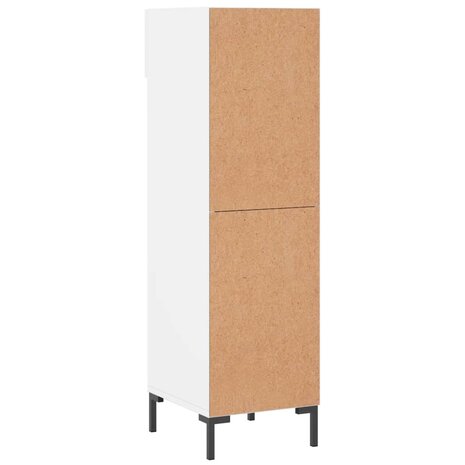 Schoenenkast 30x35x105 cm bewerkt hout wit 8