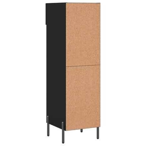 Schoenenkast 30x35x105 cm bewerkt hout zwart 8