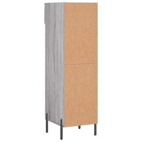 Schoenenkast 30x35x105 cm bewerkt hout grijs sonoma eikenkleur 8