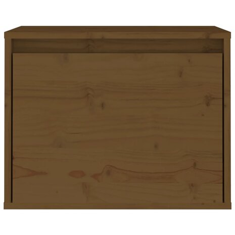 Wandkast 45x30x35 cm massief grenenhout honingbruin 5