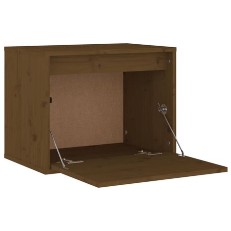Wandkast 45x30x35 cm massief grenenhout honingbruin 7