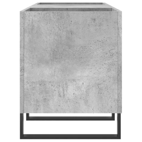 Platenkast 121x38x48 cm bewerkt hout betongrijs 5