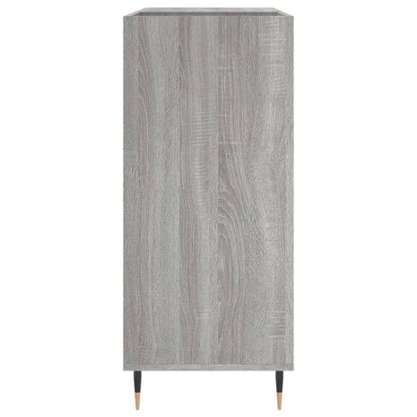 Platenkast 84,5x38x89 cm bewerkt hout grijs sonoma eikenkleurig 5