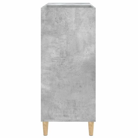 Platenkast 84,5x38x89 cm bewerkt hout betongrijs 6