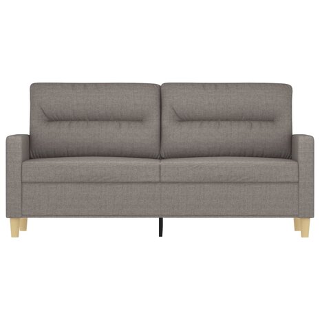 Tweezitsbank 140 cm stof taupe 3