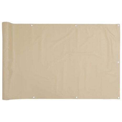 Balkonscherm 75x300 cm oxford stof beige 2