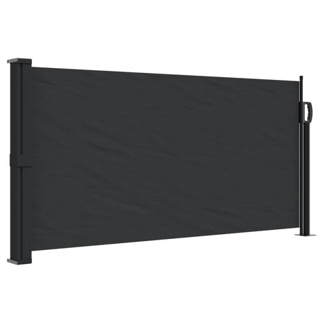 Windscherm uittrekbaar 100x300 cm zwart 2