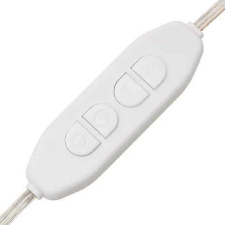 Wandspiegel met LED&apos;s rechthoekig 30x60 cm glas 10