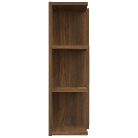 Badkamerspiegelkast 80x20,5x64 cm bewerkt hout bruin eikenkleur 7