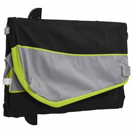 Fietstrailer 45 kg ijzer zwart en groen 10